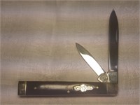 Vintage German Bulldog Black Handle Pocket Knife