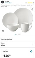 DINNERWARE SET (OPEN BOX)