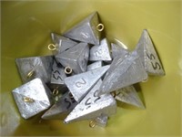 Lot of 2 oz Lead Sinkers Pyramid Shaped