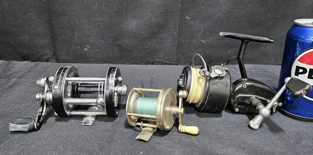 3 Vintage Fishing Reels - Abu Garcia Mitchel