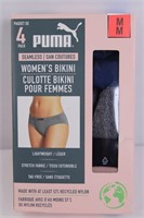 4PACK PUMA WOMEN'S SEAMLESS UNDERWEAR SIZE MEDIUM