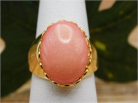 RHODOCHROSITE RING ROCK STONE LAPIDARY SPECIMEN