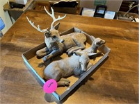 Plastic Deer Figurines (3 Pieces)