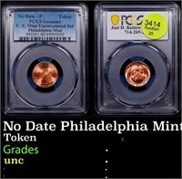 PCGS No Date Philadelphia Mint Uncirculated Set To