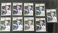 (9) 1989 Fleer Jose Canseco Baseball Cards
