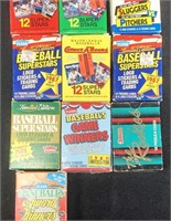 (10) Non-Sealed Packs of Baseball Cards