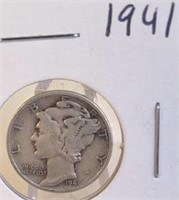 1941 Mercury Silver Dime