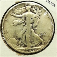 1945 S Walking Liberty 50c