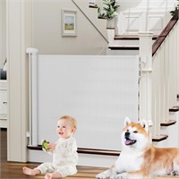 Retractable Baby/Dog Gate 34 x 54 - White