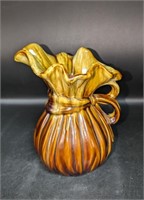 Vintage McCoy Pottery Pitcher Brown Drip Glaze