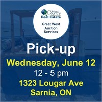 Pick-up Wednesday, June 12, 2024 from 12-5 pm