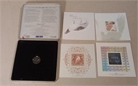 1999-2000 Canada Stamp & Medallion Set In Metal