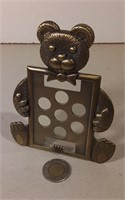 Brass Teddy Bear Picture Frame By Sears
