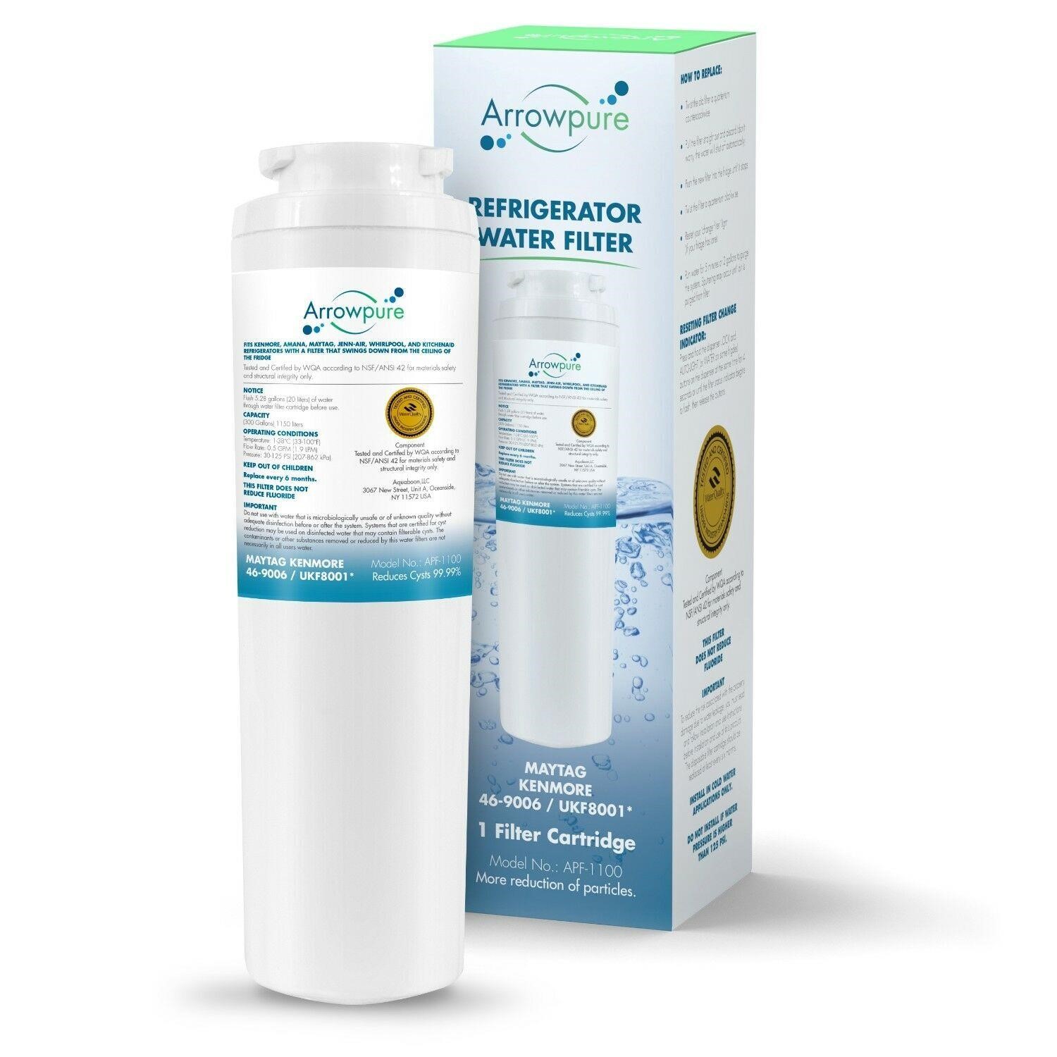 Arrowpure UKF8001 Refrigerator Water Filter Rep...