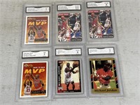 Michael Jordan Graded Trading Cards including (2)