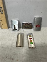 Five Handheld Lighters including Marlboro Zippo