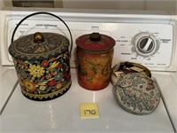 3 Old Tins & Matches