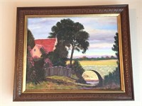 J L Bynum Signed Framed Oil on Canvas