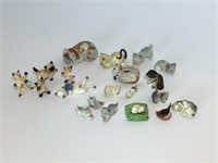 Ceramic Cat Figurines Lot of 17