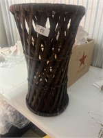 WOODEN TRASH CAN