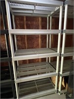 Hard Plastic Garage / Shop Modular Shelving Unit