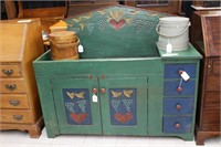 Antique Painted Dry Sink