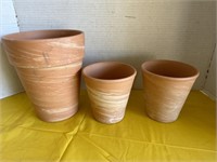 Flower pots (clay)