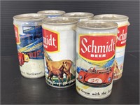 Vintage Schmidt beer 6-pack cans