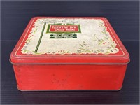 Vintage country inn fruit cake tin
