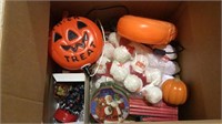 Box lot, box with some Halloween and Christmas