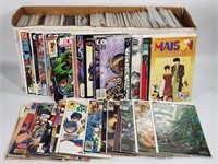 LONG BOX FULL OF ASSORTED COMIC BOOKS