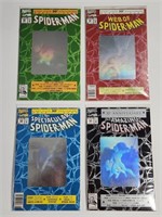 4) MARVEL 30TH ANNIVERSARY SPIDERMAN COMIC BOOKS