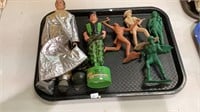 Vintage plastic army, western figurines, G.I. Joe