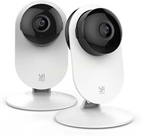 YI Pro 2K Indoor Security Cameras  2Pack White