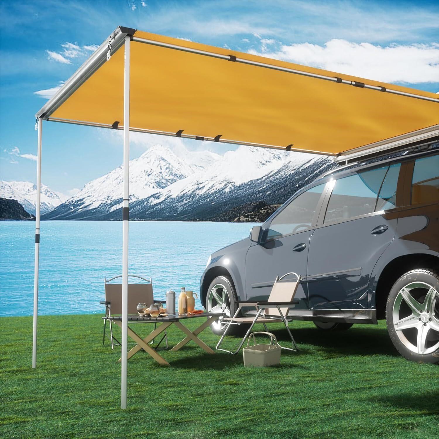 TIMBER RIDGE Car Awning Camper 8.2x6.5ft Beige