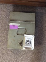 Lock box and collection plate