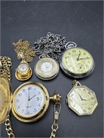 LOT OF 5 NOT WORKING POCKET WATCHES