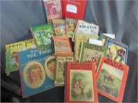VTG Children's Books & Scrapbook of Victorian Red