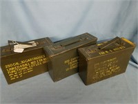 3 Metal Ammo Cans