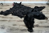 Peau d'ours noir certifié Fourrure ECOLO QUÉBEC