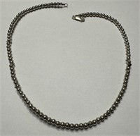 .925 Sterling Beaded Necklace