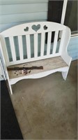 Wood Porch Bench