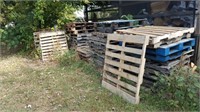 Large Group Wood Pallets