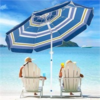 MEWAY 6.5ft Beach Umbrella with Sand Anchor