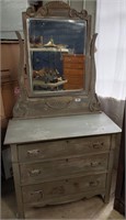 Antique Dresser with Mirror