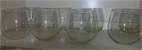 Clear lowball glasses