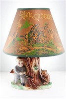 Davy Crocket Lamp with Original Shade