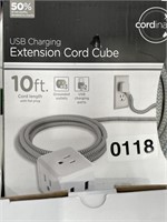 USB CHARGING EXTENSION CORD CUBE