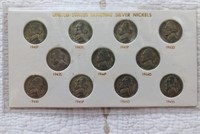 Wartime Silver Nickels P-S-D qty 11
