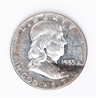 Coin 1955-P Benjamin Franklin Half Dollar